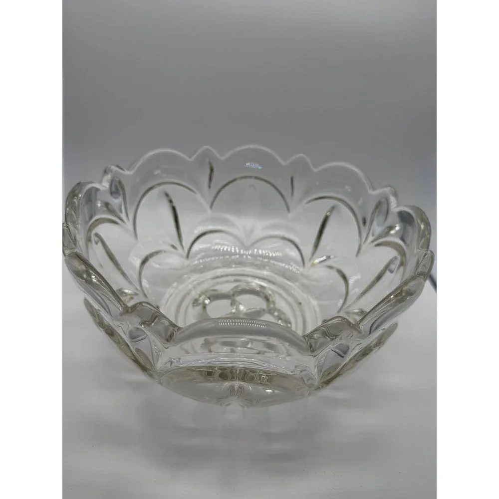 Vintage Bagley & Co. Salisbury Pattern Fruit Bowl Petal Design Centerpiece 9.5in